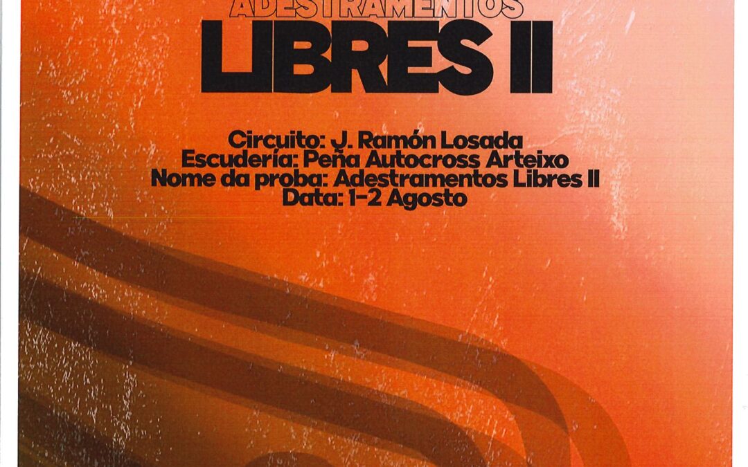 Adestramentos Autocross de Arteixo 2026